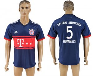 2017-18 Bayern Munich 5 HUMMELS Away Thailand Soccer Jersey