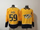 Predators #59 Roman Josi Yellow Adidas Jersey