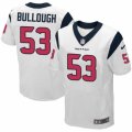 Mens Nike Houston Texans #53 Max Bullough Elite White NFL Jersey