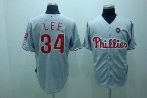 mlb philadelphia phillies #34 lee grey