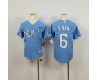 Youth mlb jerseys kansas city royals #6 cain lt.blue[m&n]