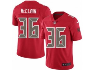 Nike Tampa Bay Buccaneers #36 Robert McClain Limited Red Rush NFL Jersey