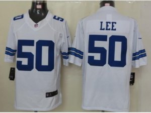 Nike nfl dallas cowboys #50 Sean Lee white jerseys[Limited]