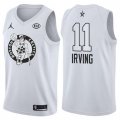 Celtics #11 Kyrie Irving Jordan Brand White 2018 All-Star Game Swingman Jersey