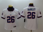 Nike Giants #26 Saquon Barkley White Women Color Rush Limited Jersey
