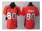 Nike women jerseys denver broncos #80 thomas orange