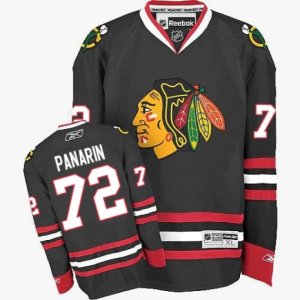 Youth Reebok Chicago Blackhawks #72 Artemi Panarin Authentic Black Third NHL Jersey