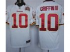 Nike NFL Washington RedSkins #10 Robert Griffin III white W 80TH Patch Jerseys(Game)