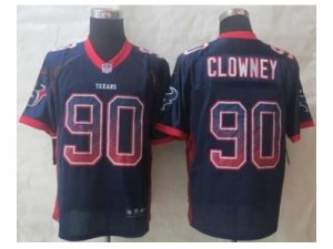 Nike jerseys houston texans #90 clowney blue[Elite drift fashion][clowney]