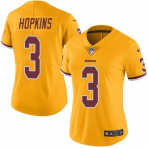 Women\'s Nike Washington Redskins #3 Dustin Hopkins Limited Gold Rush NFL Jersey