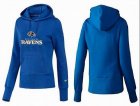 Women Baltimore Ravens Logo Pullover Hoodie-006