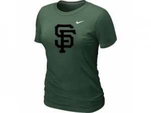 Women MLB San Francisco Giants Heathered D.Green Nike Blended T-Shirt