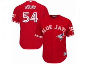 Youth Majestic Toronto Blue Jays #54 Roberto Osuna Authentic Red Canada Day MLB Jersey