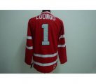 nhl team canada #1 luongo 2010 olympic red