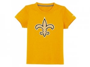 nike orleans saints authentic logo youth T-Shirt yellow