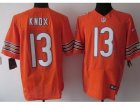 Nike NFL Chicago Bears #13 Johnny Knox Orange Jerseys(Elite)