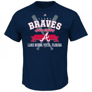 MLB Men\'s Atlanta Braves Majestic 2016 Heart and Soul Spring Training T-Shirt - Navy