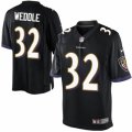 Mens Nike Baltimore Ravens #32 Eric Weddle Limited Black Alternate NFL Jersey