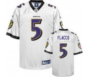 nfl baltimore ravens #5 youth flacco white