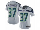 Women Nike Seattle Seahawks #37 Shaun Alexander Vapor Untouchable Limited Grey Alternate NFL Jersey