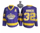 nhl jerseys los angeles kings #32 quick purple[2014 stanley cup][patch A]