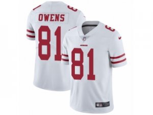 Mens Nike San Francisco 49ers #81 Terrell Owens Vapor Untouchable Limited White NFL Jersey