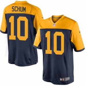 Mens Nike Green Bay Packers #10 Jacob Schum Limited Navy Blue Alternate NFL Jersey