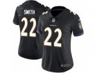 Women Nike Baltimore Ravens #22 Jimmy Smith Vapor Untouchable Limited Black Alternate NFL Jersey
