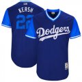 Dodgers #22 Clayton Kershaw Kersh Majestic Navy 2017 Players Weekend Jersey