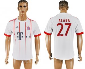 2017-18 Bayern Munich 27 ALABA UEFA Champions League Away Thailand Soccer Jersey