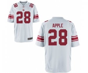 Men\'s Nike New York Giants #28 Eli Apple Game White NFL Jersey