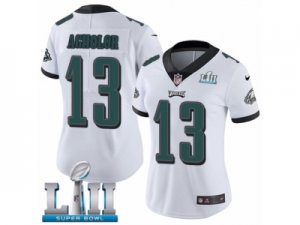 Women Nike Philadelphia Eagles #13 Nelson Agholor White Vapor Untouchable Limited Player Super Bowl LII NFL Jersey