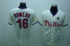 mlb philadelphia phillies #16 romero cream