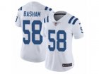 Women Nike Indianapolis Colts #58 Tarell Basham Vapor Untouchable Limited White NFL Jersey