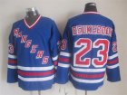 NHL New York Rangers #23 Beukeboom Throwback blue jerseys