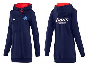 Women Detroit Lions Logo Pullover Hoodie-111