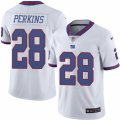 Mens Nike New York Giants #28 Paul Perkins Limited White Rush NFL Jersey