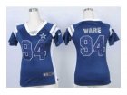 Nike women jerseys dallas cowboys #94 ware blue[fashion Rhinestone sequins]