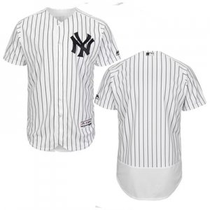 2016 Men New York Yankees Majestic White Flexbase Authentic Collection Team Jersey