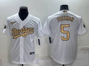 Dodgers #5 Freddie Freeman White Nike 2022 MLB All-Star Cool Base Jerseys