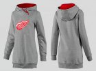 NHL Women Detroit Red Wings Logo Pullover Hoodie 4