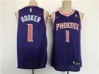 Men Phoenix Suns 1 Booker Purple Game Nike 2021 NBA Jersey