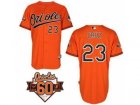 mlb jerseys baltimore orioles #23 cruz orange[60 th]