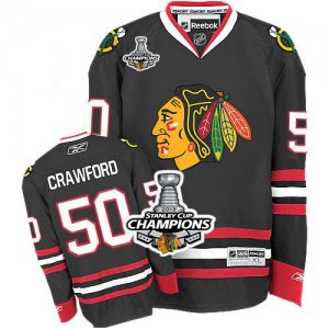 nhl jerseys chicago blackhawks #50 turco black[turco][2013 Stanley cup champions]