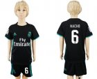 2017-18 Real Madrid 6 NACHO Away Youth Soccer Jersey