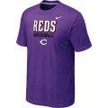 Nike MLB Cincinnati Reds 2014 Home Practice T-Shirt - Purple