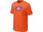 NHL Montreal Canadiens Big & Tall Logo Orange T-Shirt
