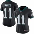 Women's Nike Philadelphia Eagles #11 Carson Wentz Limited Black Rush NFL Jersey