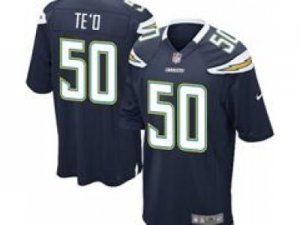 Nike NFL San Diego Chargers #50 Manti Teo Blue Jerseys(Game)