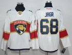 Men Florida Panthers #68 Jaromir Jagr White Road Stitched NHL Jersey